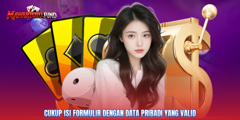 Cukup isi formulir dengan data pribadi yang valid