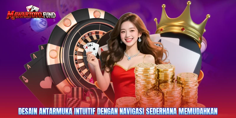 Desain antarmuka intuitif dengan navigasi sederhana memudahkan
