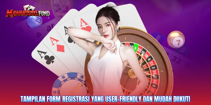Tampilan form registrasi yang user-friendly dan mudah diikuti